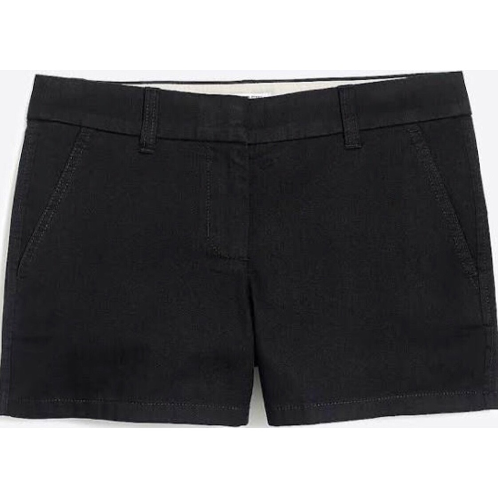 J. Crew Women’s Black 3 1/2 Inch Chino Shorts